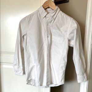 Children’s Place Classic White Button-Up Shirt, long-sleeve, EUC